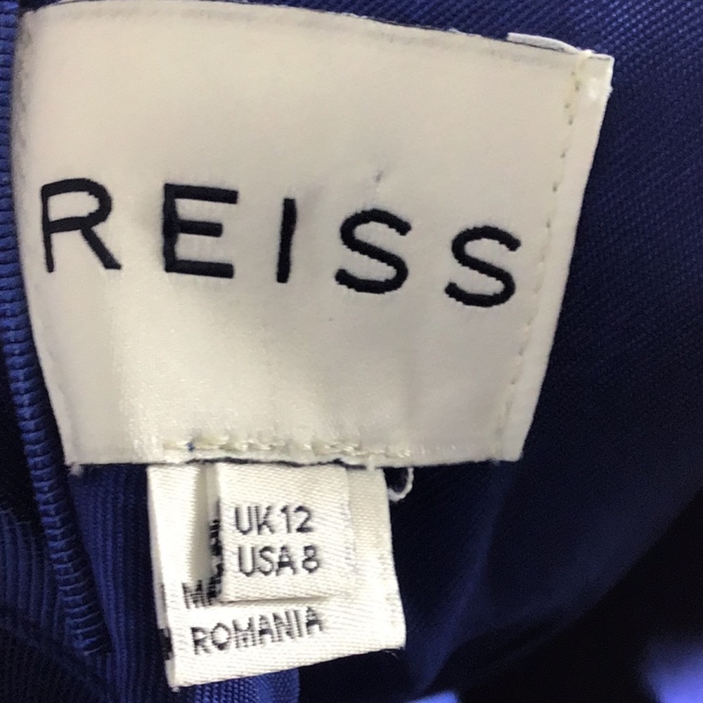 Reiss Royal Blue Fit-and-Flare Mini Dress - Picture 7 of 8